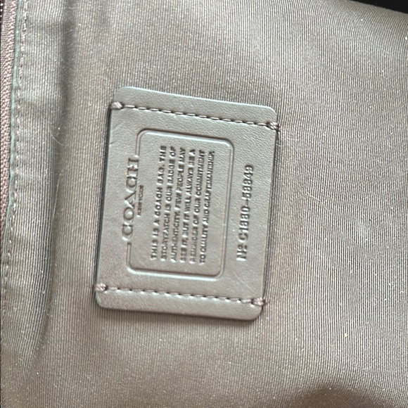 Coach Purple Structured Tote Bag with Spacious Design - Picture 5 of 6